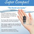 10W Adjustable Aquarium Heater Rod 18-34°C Mini USB Submersible Thermostat Heater with Digital Display for 1 to 5L Fish Tanks. 