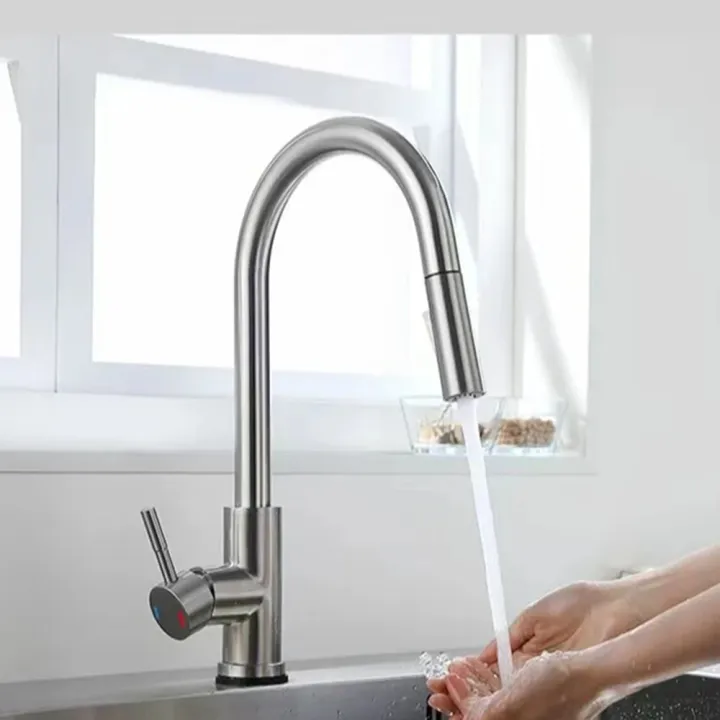 Kitchen%20Faucet%20Pull%20Out%20Brushed%20Nickle%20Stainless%20Steel%20Black%20Kitchen%20Mixed%20Tap%20Kitchen%20Sink%20Tap%20-%20Image%202