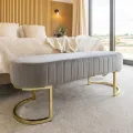 Skyrise- 3 Seater Luxury sofa sitting Stool With Metal Stand- sofa Chair Stool, customization. 