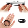 4pcs Magic Twist Donut Bun Clip DIY Ponytail Hair Styling Tools Black Mushroom Head Hair Reel for Bobo and Ball Head Hairstyles. 