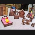 Toy Bed set And Chair Set for Dolls Play Furniture set for kids All in one Complete Toy set. 