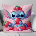 S-Stitch Cartoon Anime Pillow Case Square Pillow Bedroom Sofa Leisure Comfort Cushion Car Living Room Home Decoration 40X40. 