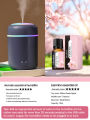 300ml Aromatherapy Diffuser Humidifier Air Purifier Car Home Use Seven-color Light Aromatherapy Essential Oil. 