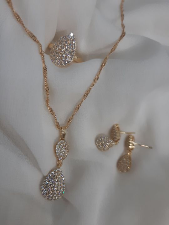 Original gold plated zicron set