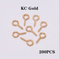 100-200pcs/lot Small Tiny Eye Pins Eyepins Hooks Eyelets Screw Threaded Clasps Hooks Supplies For Jewelry Findings Wholesale. 