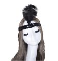 Gatsby feather sequins headband women Classic hair accessories fancy old kids retro party ornament adult cosplay pageant party cosplay pageant. 