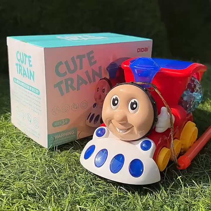 Cute Train Engine with 4D Light and Sound Toy Cars for kids - Baby ...