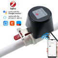 1/2" 3/4" 1" Tuya Zigbee Smart Gas Valve Garden Water Shut Off Timer Irrigation Controller with Alexa Google Assistant SmartLife. 