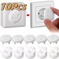 10 Pcs White Anti-shock Socket Cover Children's Safety European Regulations Socket Cover Power Supply Safety Cover Power Socket. 