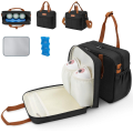 Detachable Breast Pump Bag with Ice Pack Double Layer Portable Breast Milk Cooler Travel Bag Compatible for Wearable Breast Pump. 