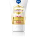NIVEA Luminous Even Glow Face wash with an oil free formula, infused with AHA, Aloe vera, Guarana Extracts, Deeply cleanses, for Normal & Sensitive Skin, For Women & Men| 100ml. 