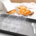 10/20PCS Square Dessert Cups Disposable Dessert Cups Mousse Cake Appetizers Yogurt Wedding Birthday Party Christmas Supplies.