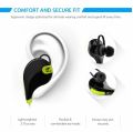 Jogger Bluetooth Stereo Headphone Neckband With Mic Handsfree Sports Earphones - Sweatproof, Secure Ear Hooks Design. 