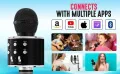 Wireless Karaoke Microphone with Speaker- Rechargeable Bluetooth Mic for Parties, Adults, Kids Compatible with PC/Smartphone. 