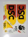 New 3D 2024 DSC RED & YELLOW Edition Cricket Bat Sticker For Professional Players. 