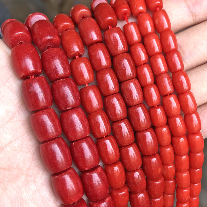 Natural%20Red%20Coral%20Bead%20Irregular%20Chip%20Drum%20Drop%20Rice%20Round%20Loose%20Stone%20Beads%20for%20Jewelry%20Making%20DIY%20Handmade%20Craft%20Bracelet%2015''%20-%20Image%205