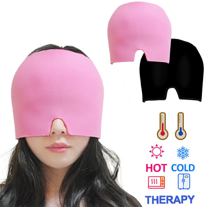 Gel Cold Headache Ice Cap Migraine Relief Pressure Relaxation Pain Head Heat Treatment Eye Mask
