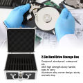 2.5in Hard Drive Storage Box Convenient Handle 20 Bays Hard Drive Case Aluminum Alloy Security Lock Double  for Home. 