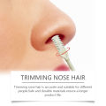 EELHOE 2-in-1 Portable Nose Hair Trimmer Manual Double Head Nasal Hair Cutter with Earpick Professional Nose Hair Trimmer 5pcs. 