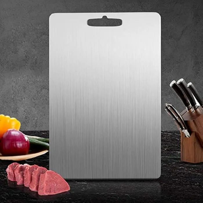 Sky Kitchenware Stainless Steel Heavy Kitchen Chopping Board 33X20CM