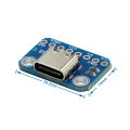 USB TYPE-C conversion board 2.54MM CC1 CC2 5.1K pull-down resistor connection. 