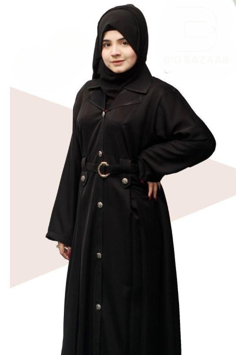 front open coat abaya with pockets stylish and unique