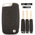 jingyuqin 3BTN Flip Remote Key Shell For Geely Emgrand 7 EC7 EC715 EC718 7-RV EC7-RV EC715-RV EC718-RV With 3 Types Key Blade. 