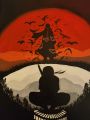 16x11 itachi uchiha Naruto canvas painting hand painted.. 