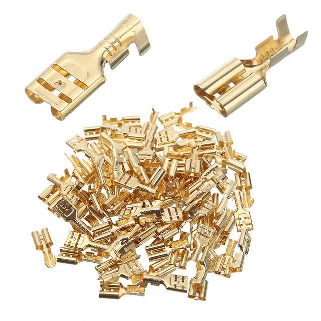 50PCS%20Battery%20Lug%20Gold%20Brass%20Female%20Crimp%20Terminal%20Electric%20Wire%20Connector%20-%20Image%202