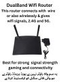 Tenda AC9 Used branded DualBand WifI Router, DualBand Wifi Extender, Tenda 2.4G or 5G wifi signal supported Router, this Router connect with wire or Without wire trough wirelessly. 