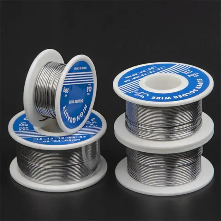 30g 50g 100g Per Roll High Purity Soldering Wire Dia 0.8/1mm Mixed Tin ...