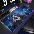 Singer Japaneses Ado Door Mat LED Light RGB Luminous Keyboard Desk-Mat Color Waterproof Office Mouse Computer. 