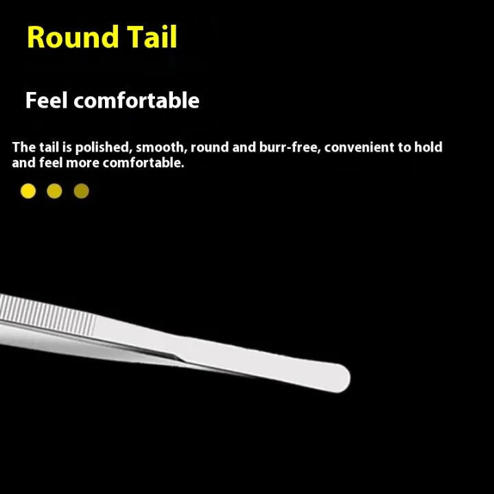 JUSTLANG%20Medical%20Tissue%20Forceps%20Thickening%20Stainless%20Steel%20Toothed%20Forceps%20Hook%20Dressing%20Tweezers%20Straight%20Elbow%20Clamp%20Forceps%20-%20Image%205