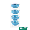 TEL Round Rack for kitchen 4Step-Blue White TEL 862051. 