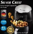 Silver Crest Air Fryer With Led Display Touch Control * Non stick-6 Litre Extra large Capacity. 