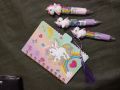 Diary with pen unicorn. 
