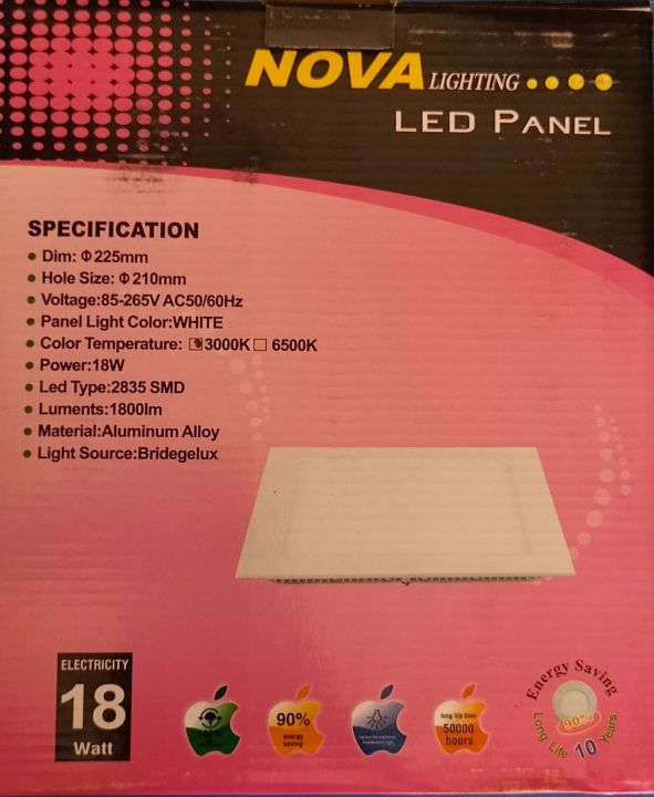 Nova LED panel light