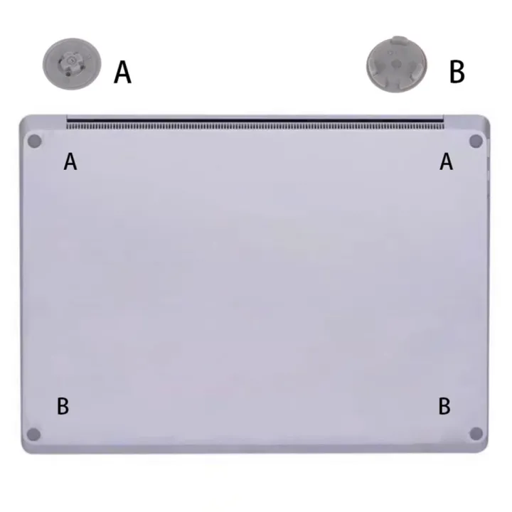 JCD%201piece%20Replacement%20New%20%20Feet%20For%20%20Surface%20Laptop%203%204%205%20Bottom%20Case%20Foot%20Pad%201867%201868%201951%201958%20Sliver%20Black%20-%20Image%202