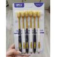 6Pcs/Set High Quality Ultra-soft Toothbrush Gentle Microfiber Gum Cares Anti-slip Handle Soft Hair Toothbrush Oral Cleaning. 