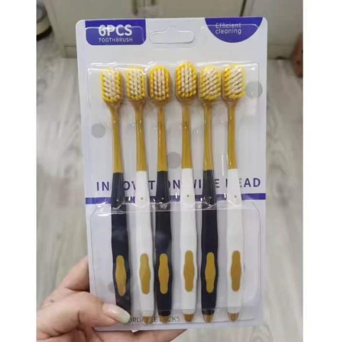 6Pcs/Set%20High%20Quality%20Ultra-soft%20Toothbrush%20Gentle%20Microfiber%20Gum%20Cares%20Anti-slip%20Handle%20Soft%20Hair%20Toothbrush%20Oral%20Cleaning%20-%20Image%202
