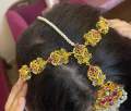 Stylish Wear Multi Stones Work Sheesh Patti Mathapatti. 