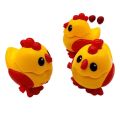 Clockwork Plastic Chicken Simulation animal plush jumping stail children's toys -1pcs.