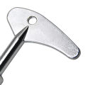 2PC Silver Inner Triangle Key Wrench Set for Household Elevator Water Meter Electric Control Cabinet And Valve Universal Tool Ki. 