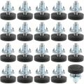 4 pcs Furniture Leveling Feet | M6 Thread, Tool-Free Install, Anti-Slip, Heavy-Duty, Height Adjustable, T-Nut | For: Home. 