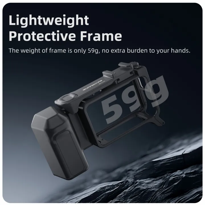 Street%20Hand%20Grip%20Kit%20For%20DJI%20Osmo%20Action%205%20Pro/4/3%20%20Grip%20Mount%20Quick%20Release%20Rabbit%20Cage%20with%20Shutter%20Button%20Protective%20Frame%20-%20Image%204