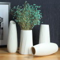 Flower Vase ceramic vase simple Nordic retro ceramic simple geometric flower vase. 