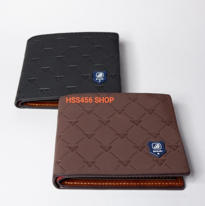 Bomshisky Men's Wallet, Large Size # Steel Model B