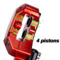 ZTTO MTB 4 Piston Bicycle Hydraulic Disc Brake M840 With Cooling Pads Oil Pressure Road Bike Rotor Calipers IS PM Mount.