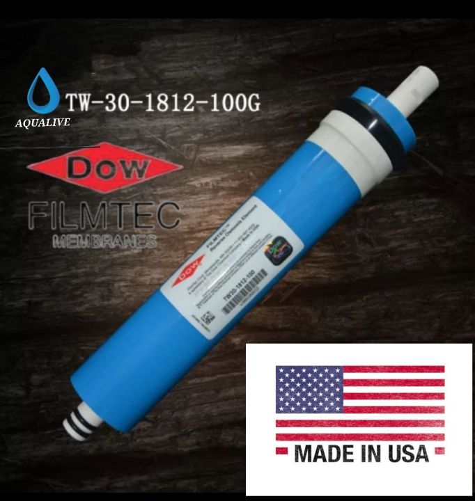 Film Tech DOW - Genuine RO filter  Plant Membrane 100 GPD  Gallons