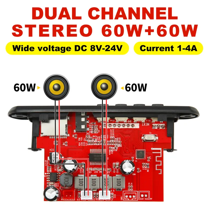 12V%20120W%20Amplifier%20Bluetooth%205.0%20MP3%20WMA%20APE%20Decoder%20Board%20DC%2012V%20Handsfree%20Car%20Audio%20USB%20TF%20FM%20Radio%20Mp3%20Music%20Player%20Speaker%20-%20Image%202